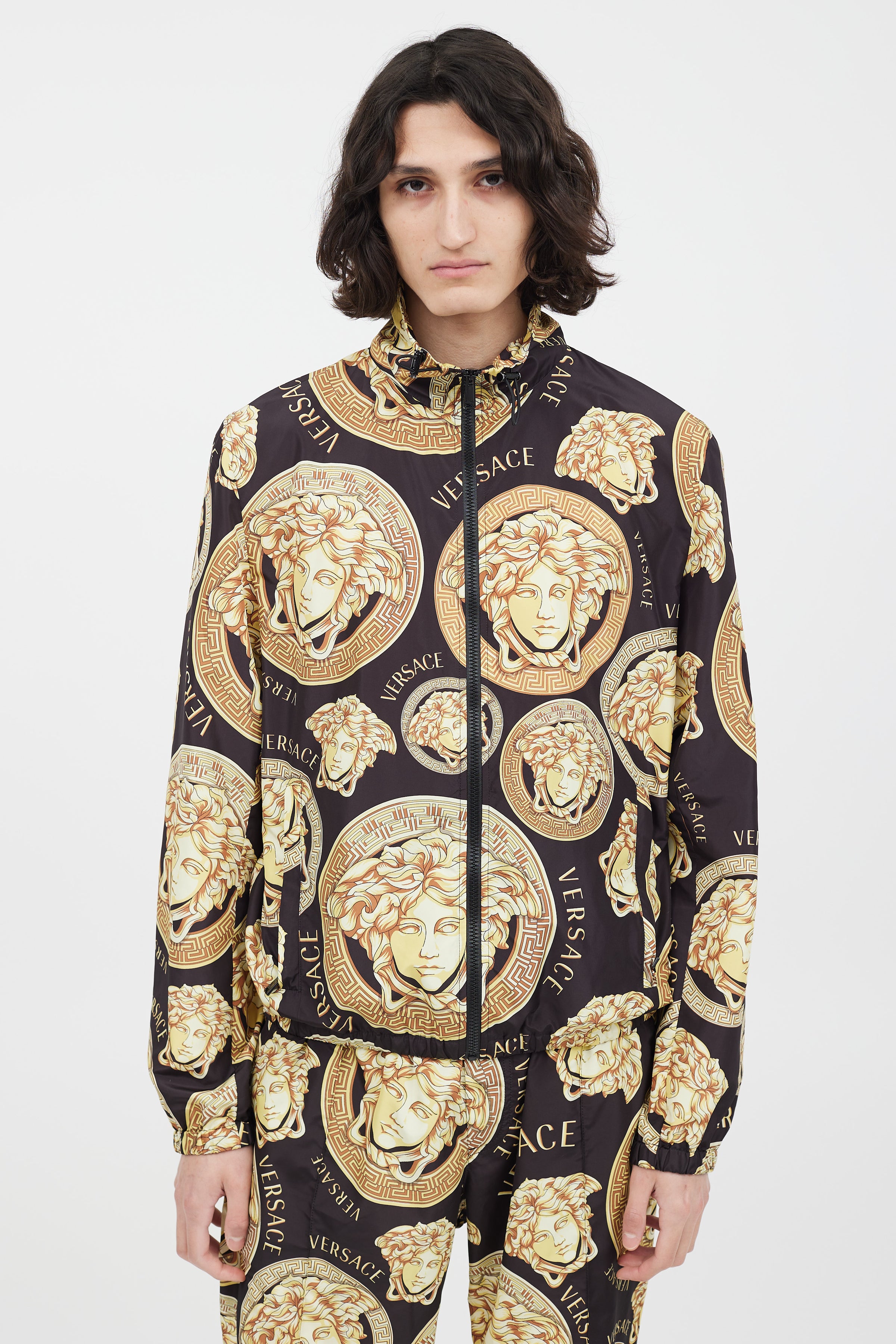 Versace // Black & Gold Medusa Co-Ord Set – VSP Consignment