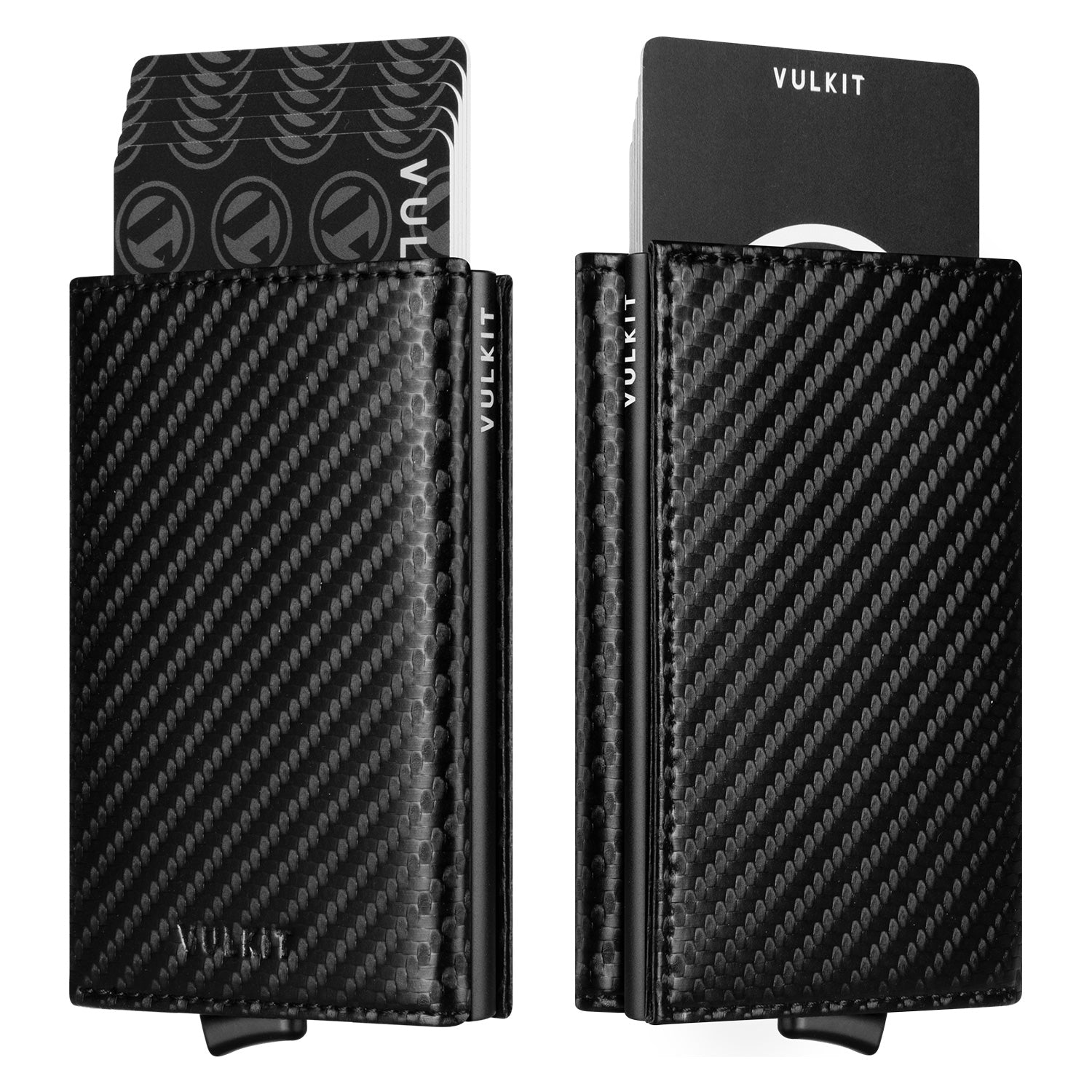 VC208-RFID Blocking Leather Card Wallet with ID Window and