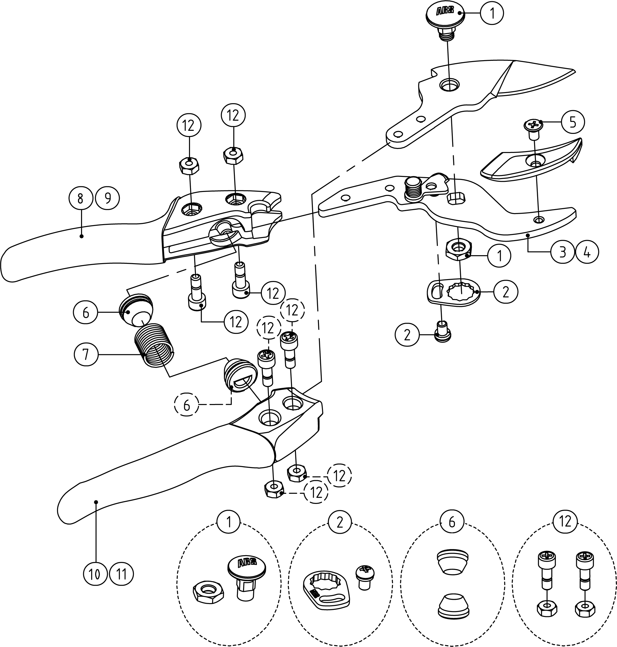 剪定はさみ部品｜アルス《公式》園芸刃物ショップ