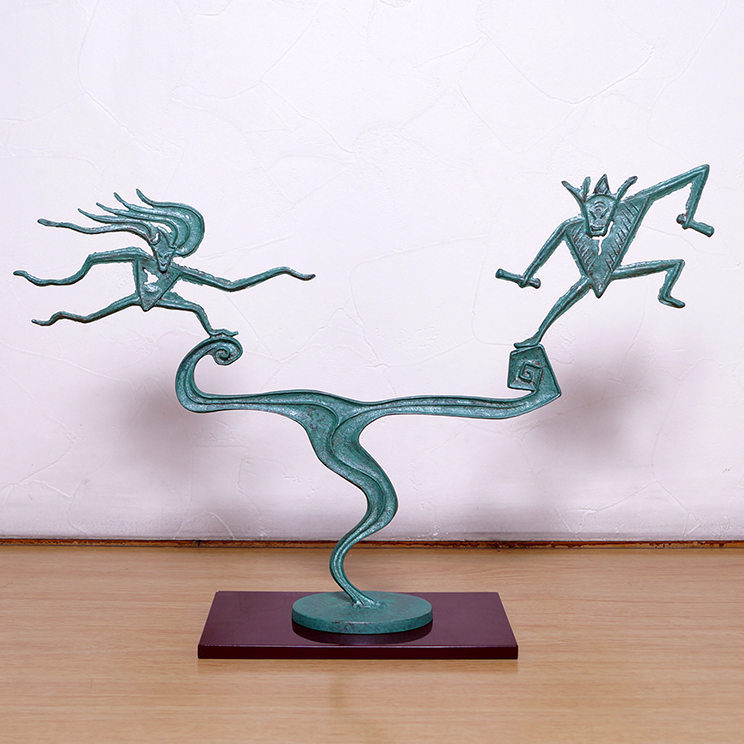 青銅置物「天上大風」 | 和銅寛オフィシャルサイト