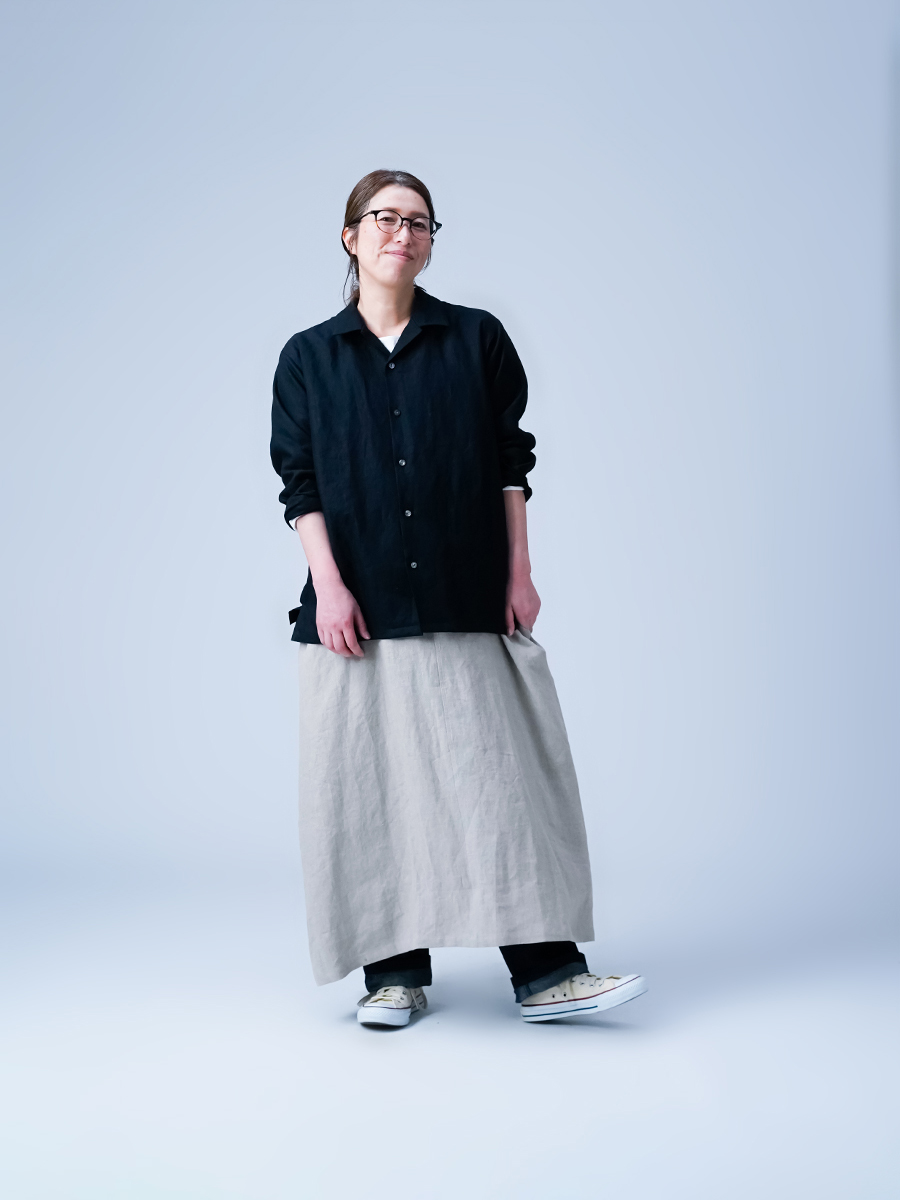 リネンシャツ】程よいヌケ感ほしい方必見！ リネン オープンカラー