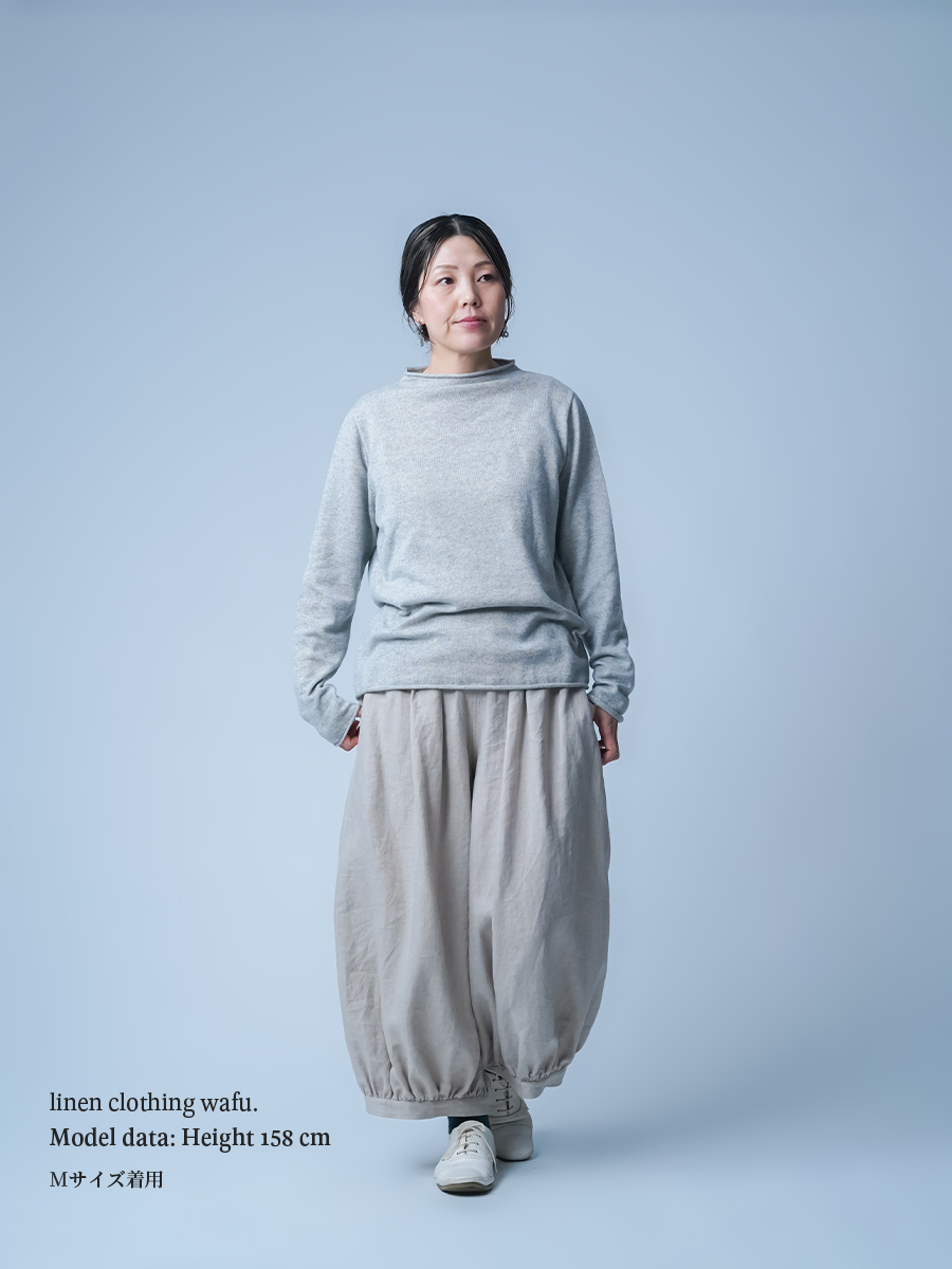 新感覚！カシミヤ70%×シルク30% 肌に優しいインナーセーター