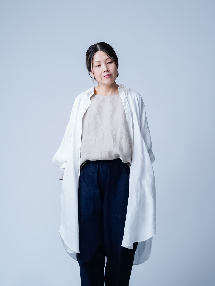 wafu 厚地 プレミアムリネン オーダー品 ／ フラックス - 柄・バイ