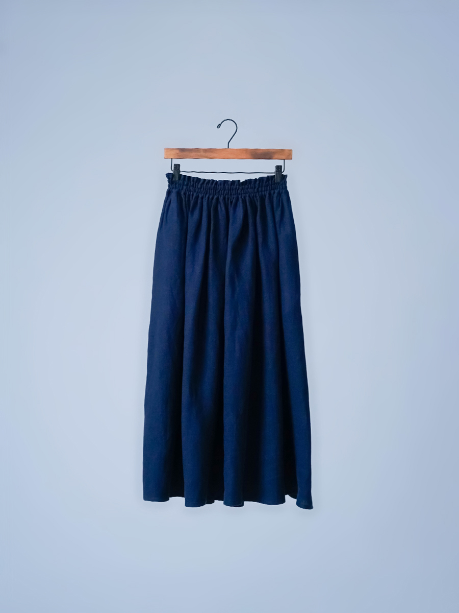 リネンスカート】ニュアンスのあるシワ感が魅力 大人のための リネン