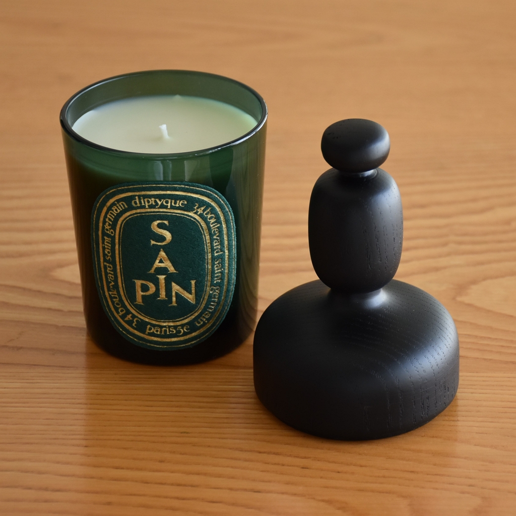 Diptyque】木製キャンドルリッドとハロウィンインテリア【black abacus