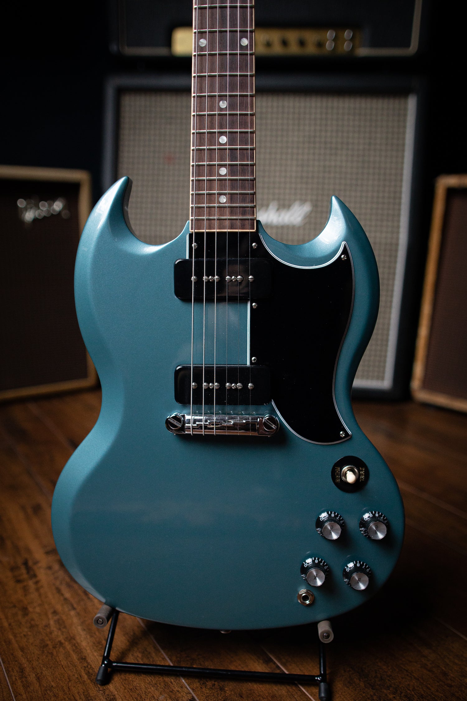 Gibson SG Special Electric Guitar - Faded Pelham Blue – Walt Grace