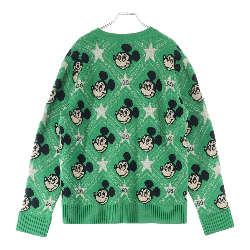 GUCCI(グッチ) ×Disney Mickey Mouse Pattern Crewneck Knitted