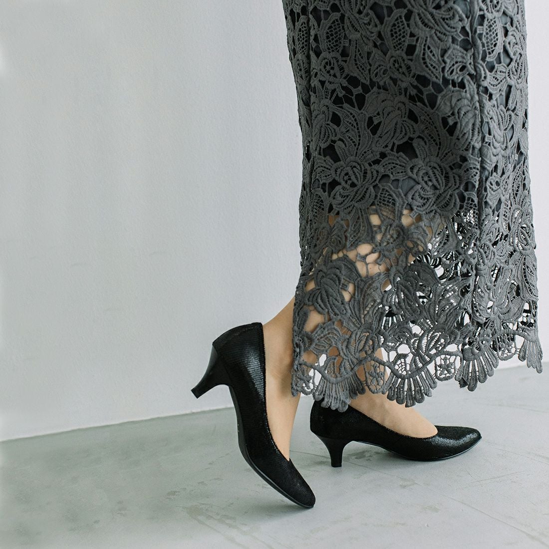 WASHINGTON シンプル型押しレザーパンプス|銀座ワシントン 公式サイト