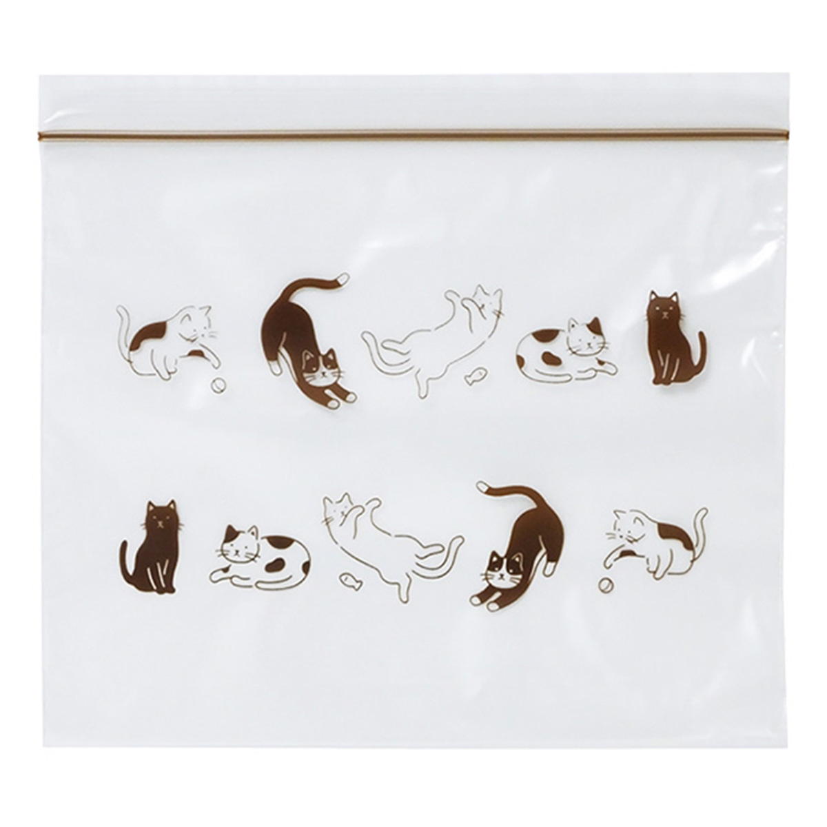まとめ買い】フリーザーバッグねこ柄M10枚 0490/343344 | ワッツ