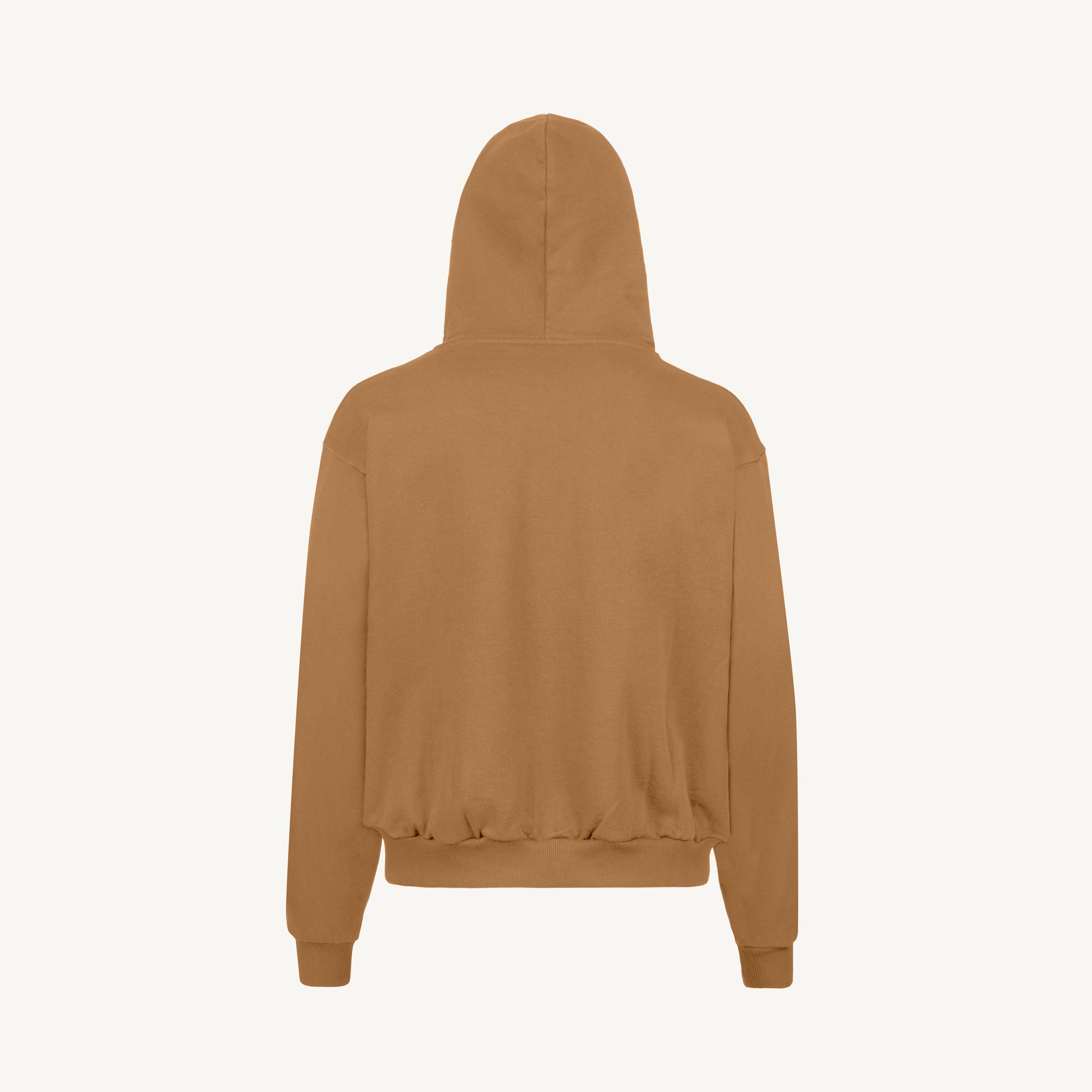 Camel Oversized Zipped Hoodie – WATC STUDIO