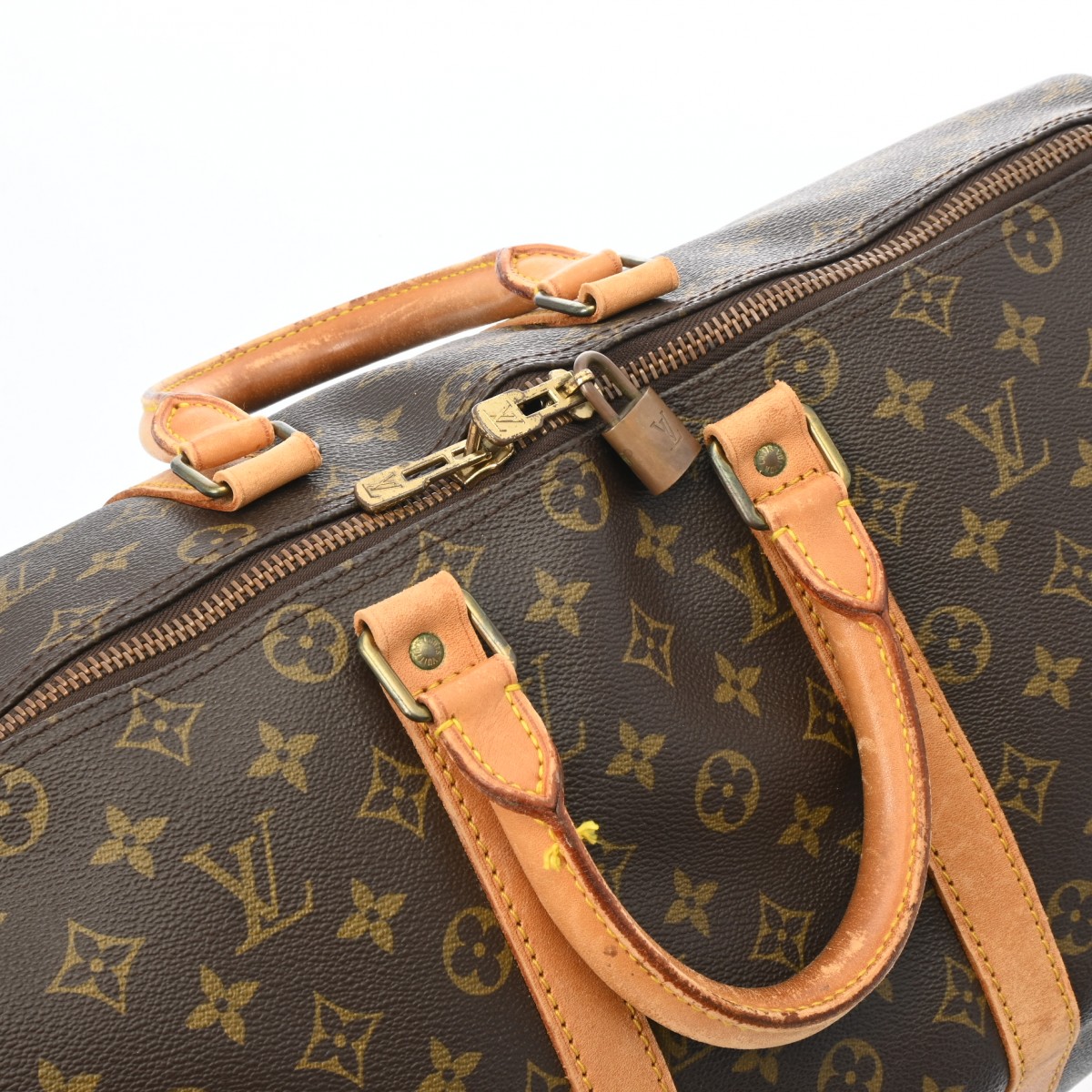 ルイ ヴィトン モノグラム キーポル バンドリエール 45 ブラウン