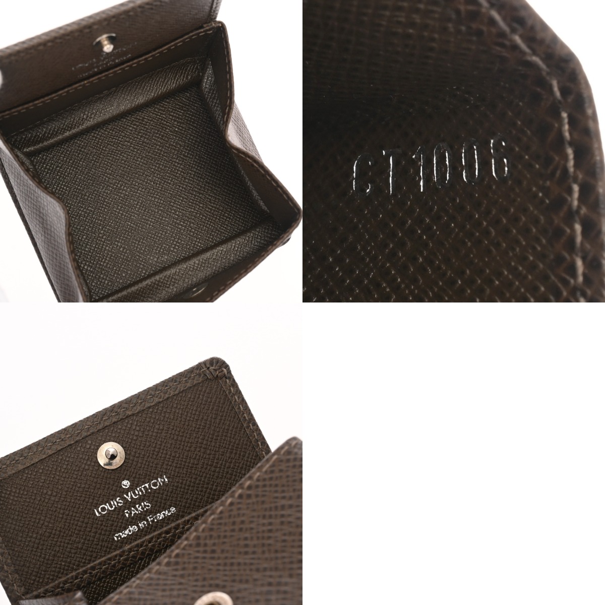 ルイヴィトン タイガ ポルトモネ ボワット グリズリ― M30388 レザー