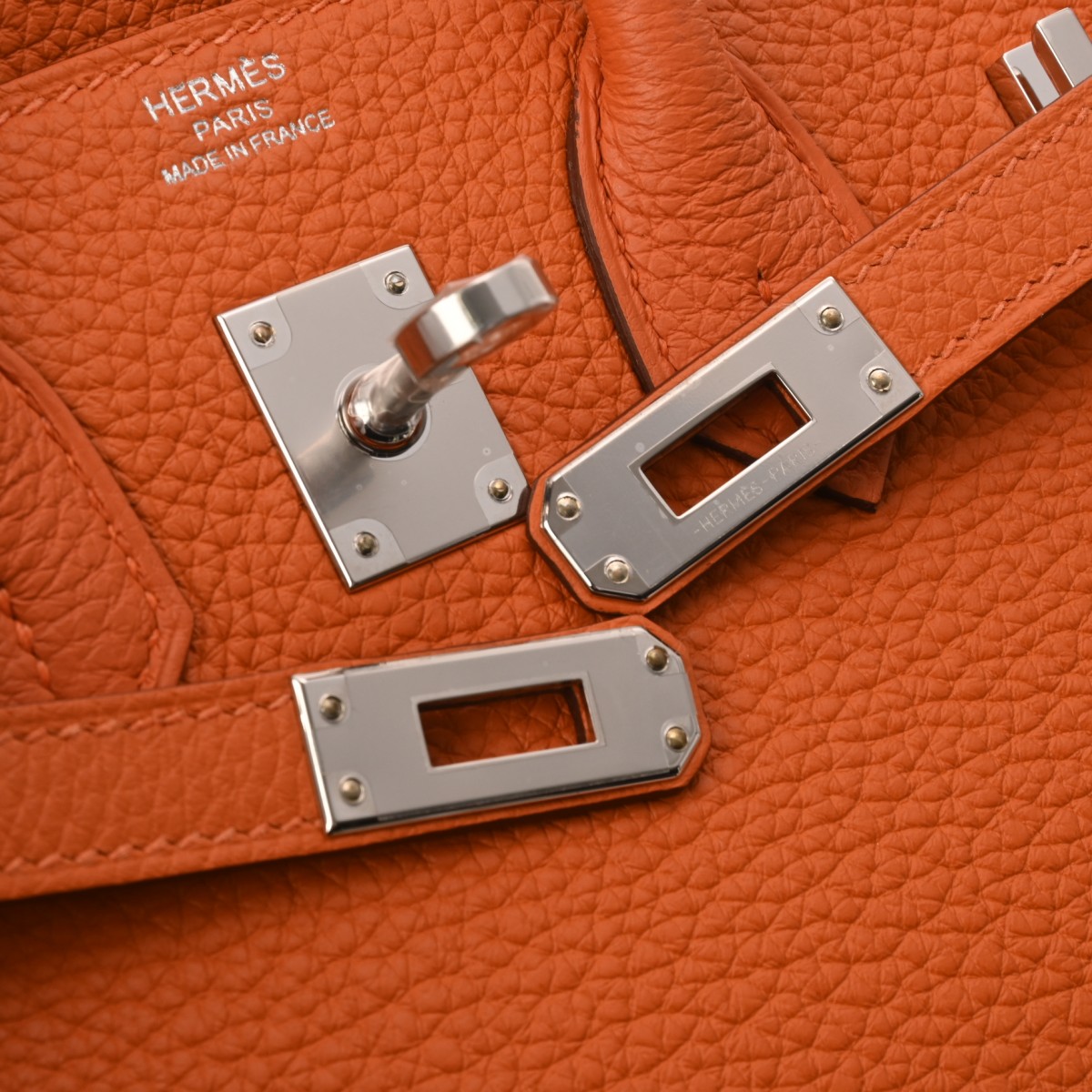 エルメス バーキン 25 オレンジ トゴ レディース バッグ 【未使用