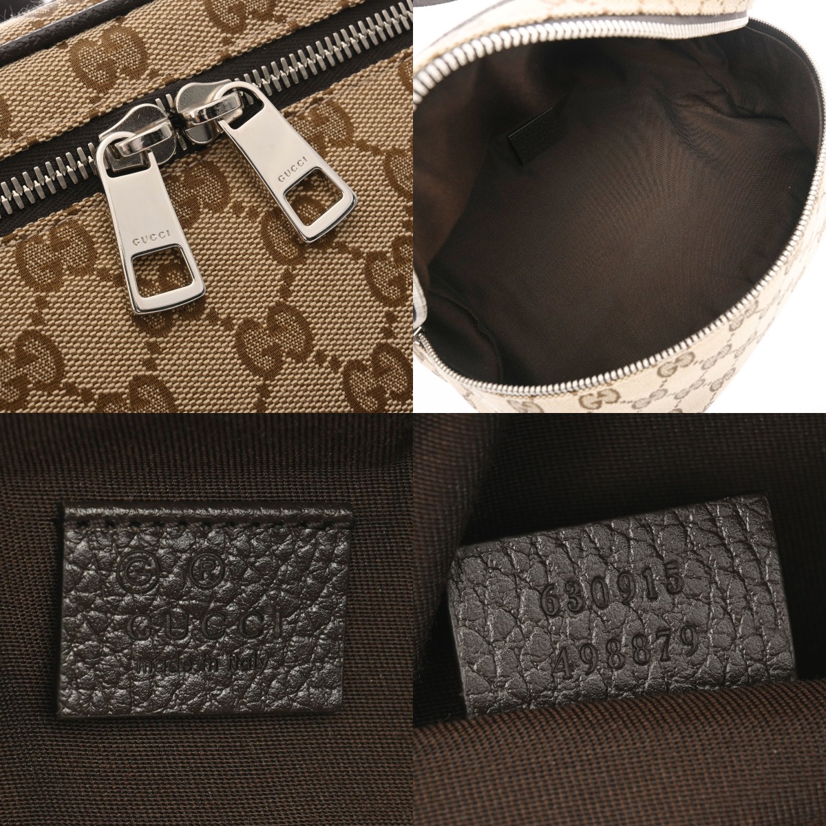 グッチ ボディバッグ GG柄 ベージュ/エボニー 630915 GGスプリーム