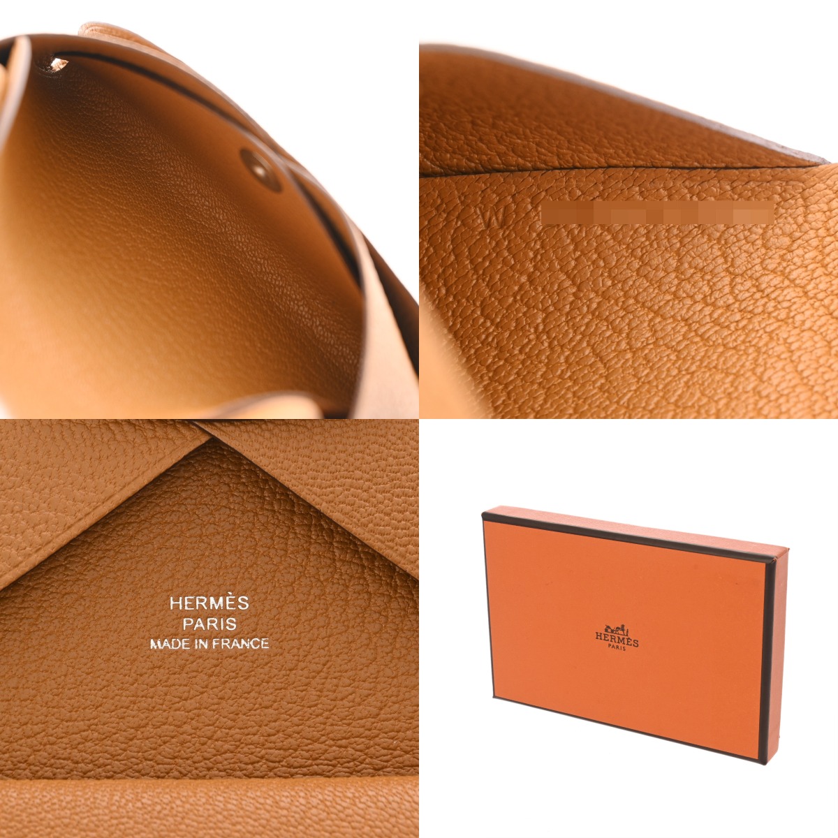 エルメス カルヴィ デュオ キャラメル シェーブル ユニセックス 【未