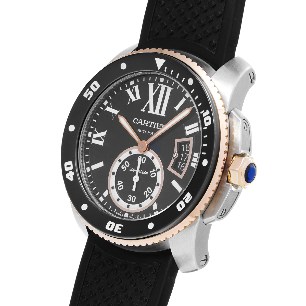 カルティエ カリブル ドゥ カルティエ ダイバー W7100055 ブラック