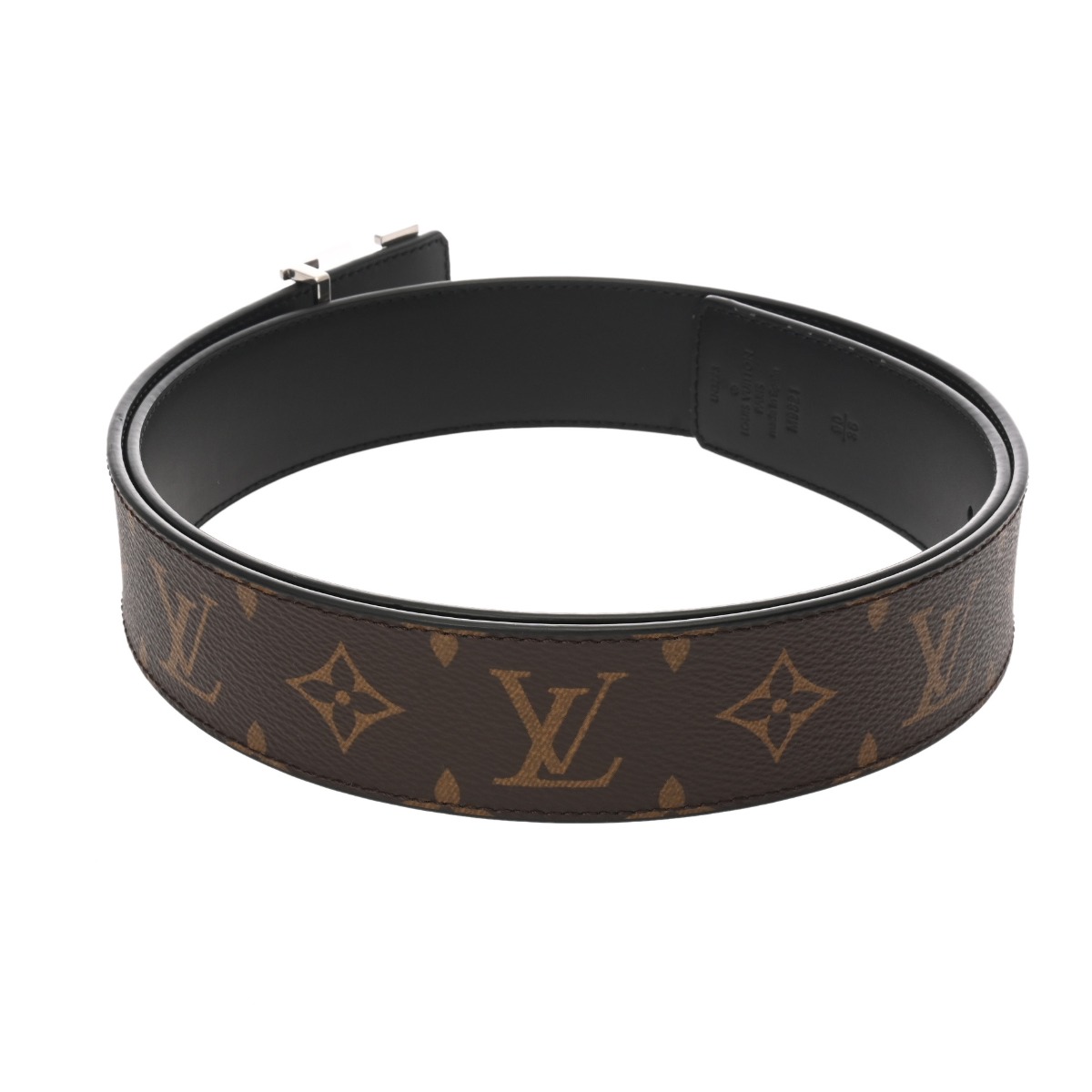 ルイ ヴィトン モノグラム ベルト LV イニシャル 40MM #90 ブラウン
