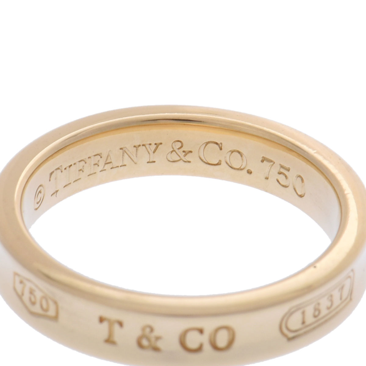 ティファニー 1837ナロー リング ゴールド K18イエローゴールド YG