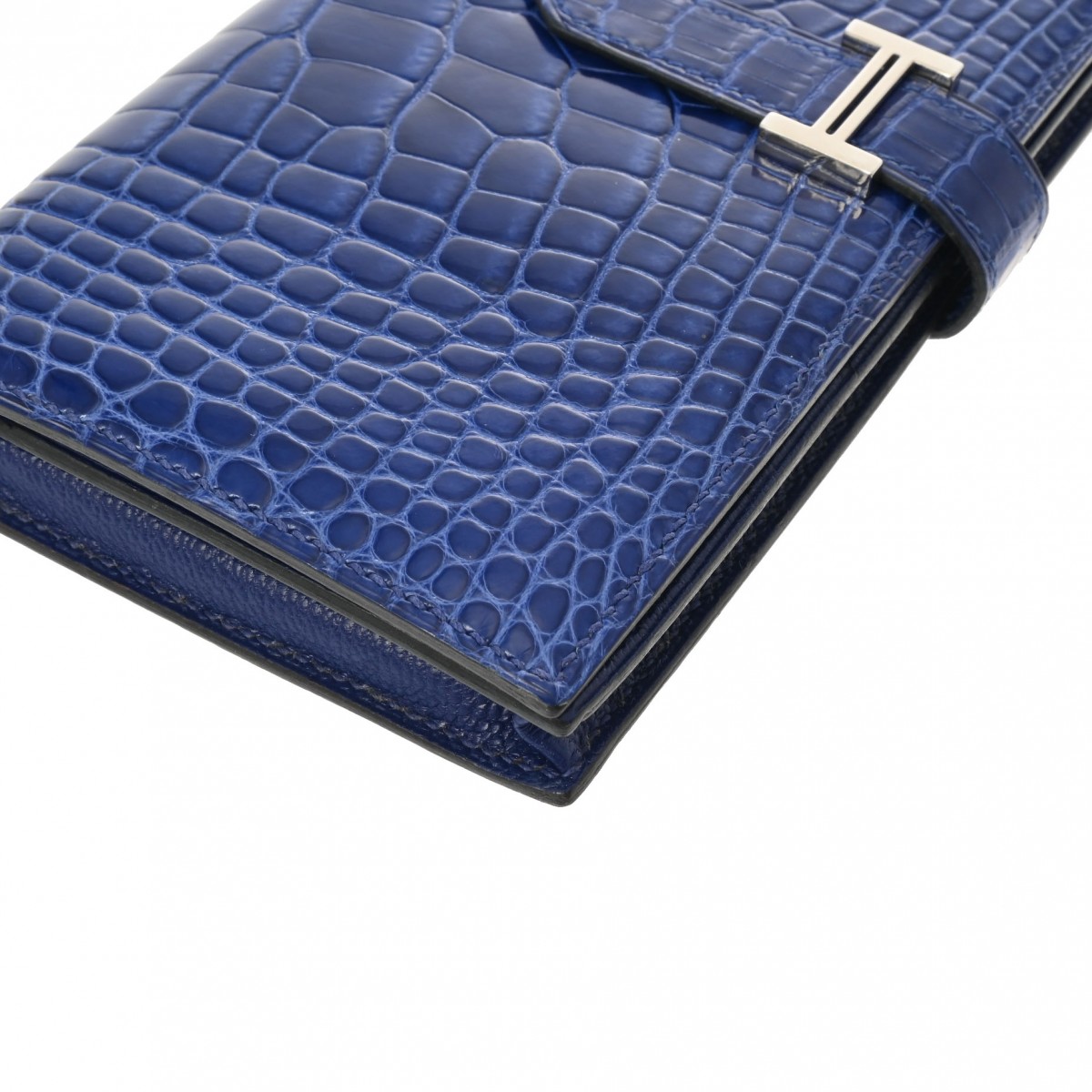 エルメス ベアンスフレ ブルーエレクトリック アリゲーターリセ ユニ