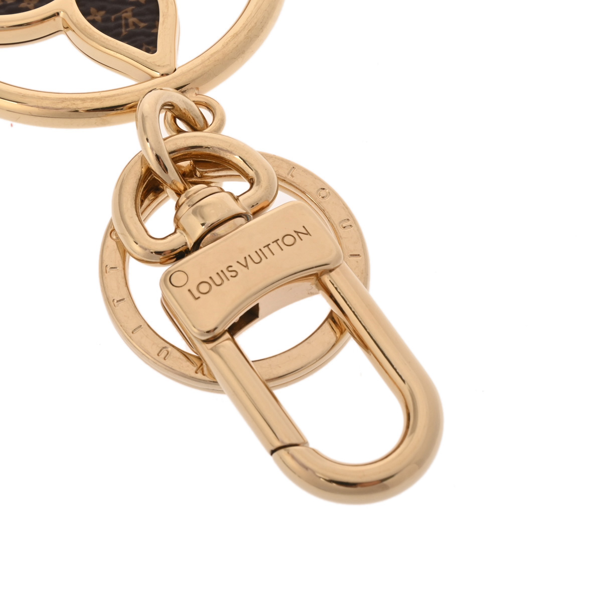 ルイ ヴィトン キーホルダー LV トレジャード モノグラムフラワー