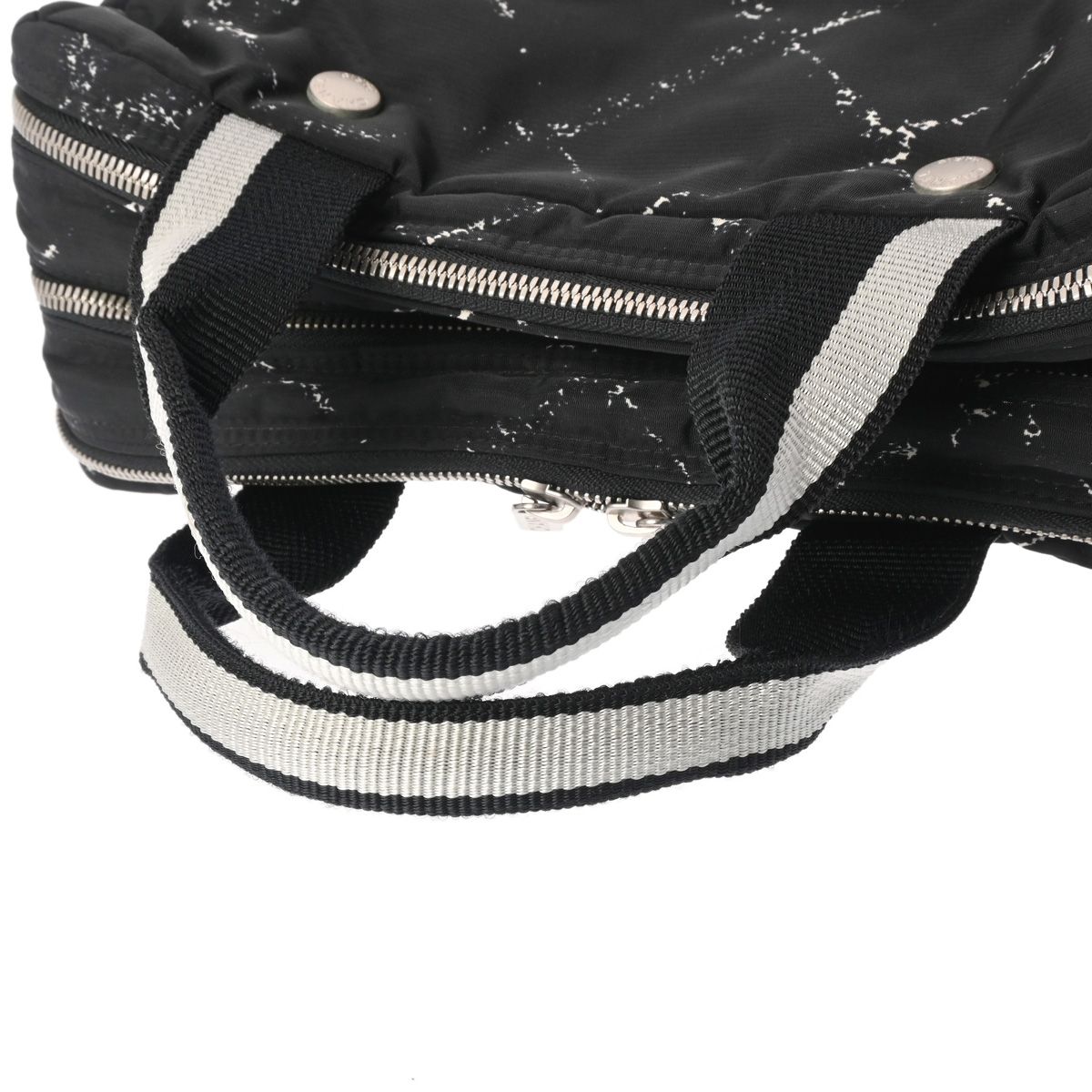 シャネル 旧トラベルライン ミニボストンバッグ ブラック ナイロン