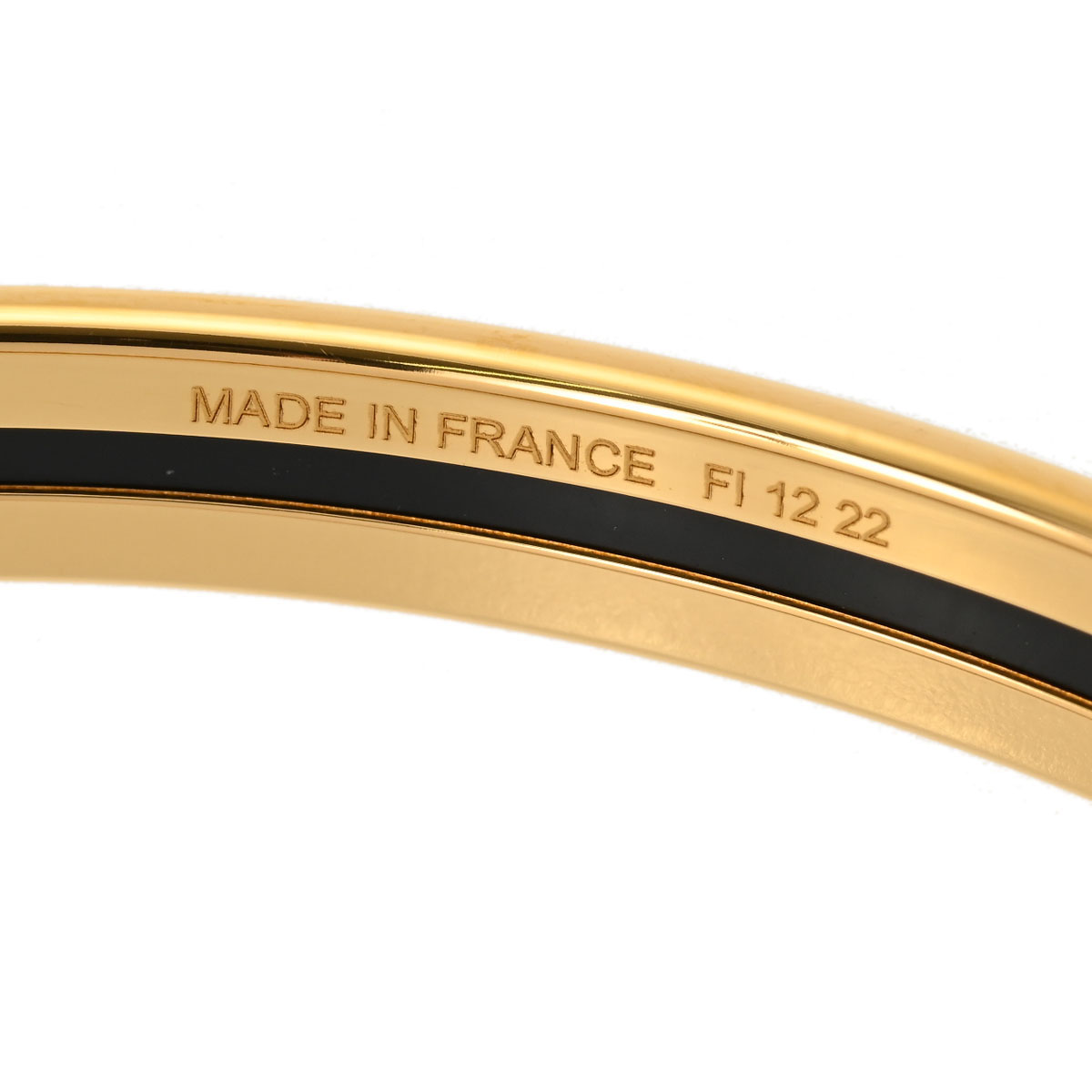 エルメス カルトアジュエ ブラック/ゴールド金具 エナメル ユニ