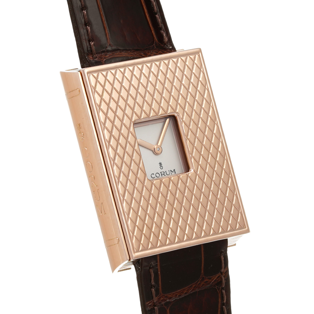 コルム ゴールデンブック 56.382.55 ピンクゴールド/ホワイト メンズ