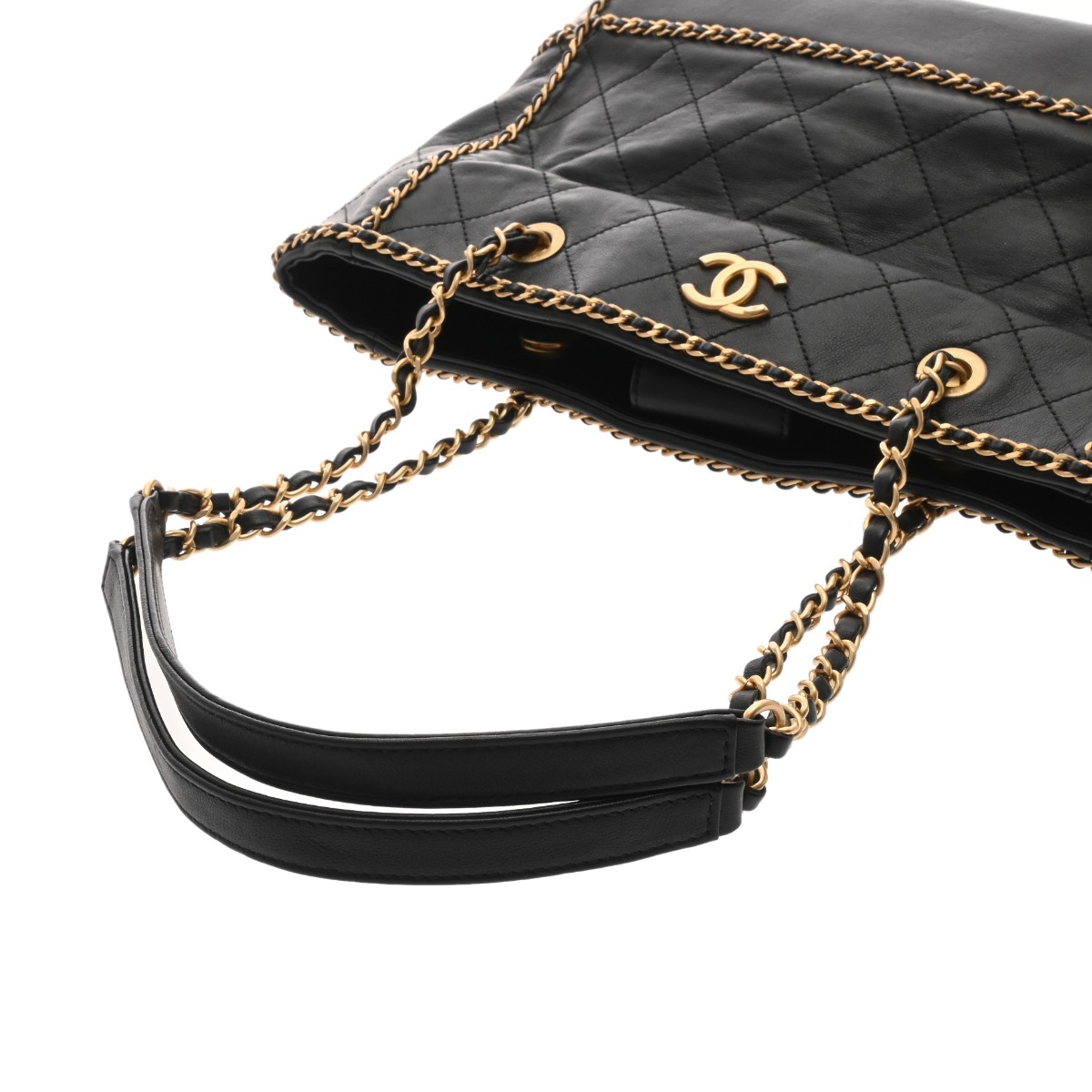 シャネル マトラッセ チェーントート ブラック AS2739 カーフスキン