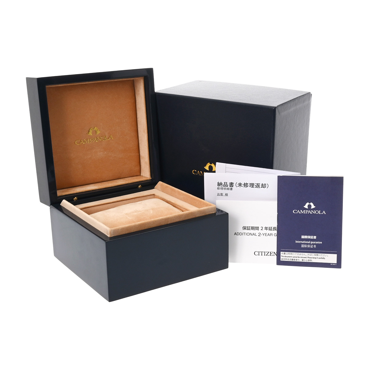 シチズン カンパノラ20周年記念モデル 彪目金 NZ0001-04E 紺瑠璃(漆