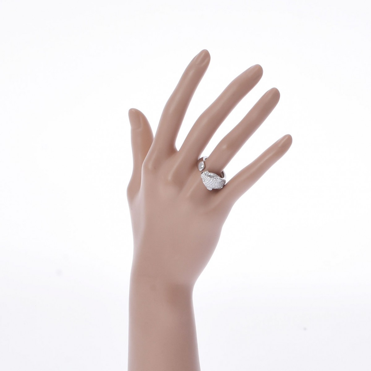 カルティエ パンテール リング シルバー K18ホワイトゴールド WG