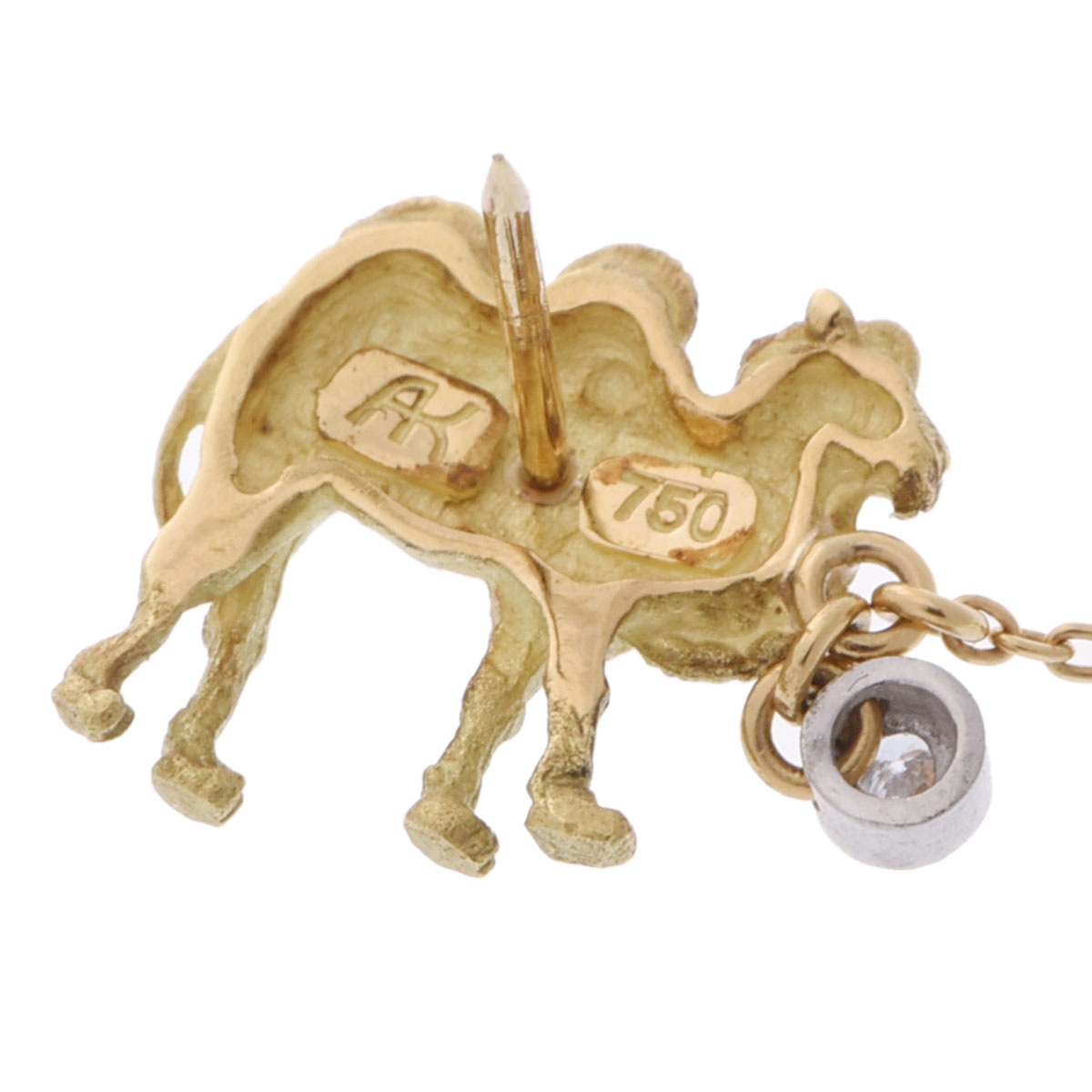 AKコレクション ラクダモチーフ ブローチ タイタック ゴールド K18