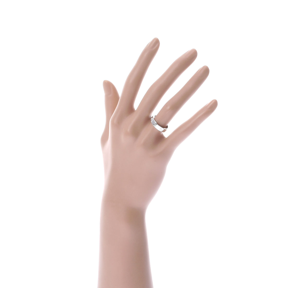 カルティエ ミニラブリング #50 1PD シルバー K18ホワイトゴールド WG