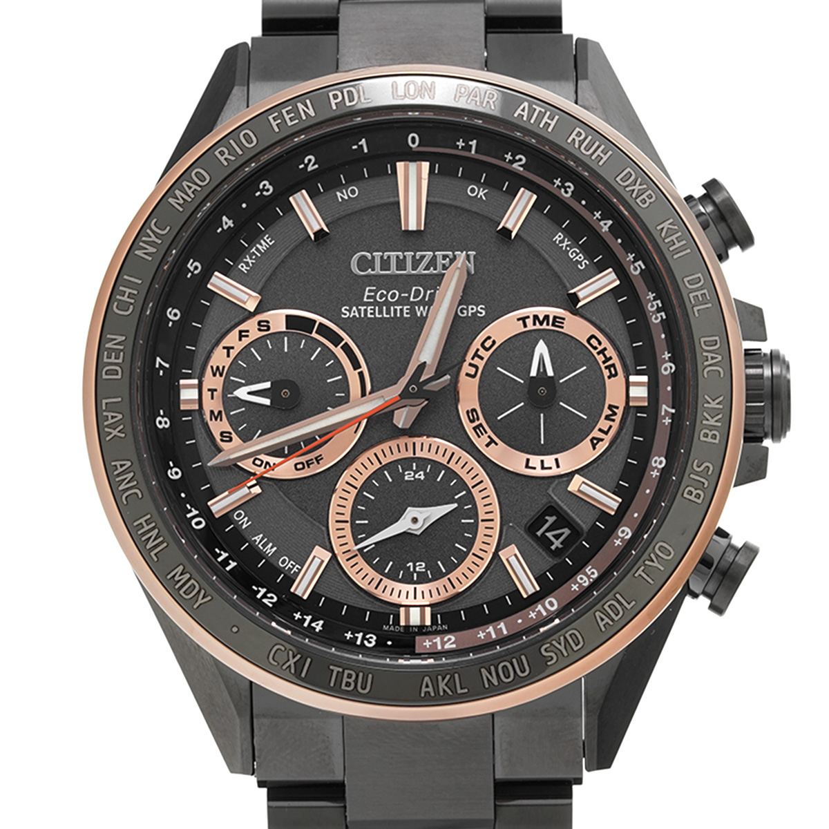 シチズン アテッサ エコ・ドライブ ACT Line CC4016-67E グレー メンズ