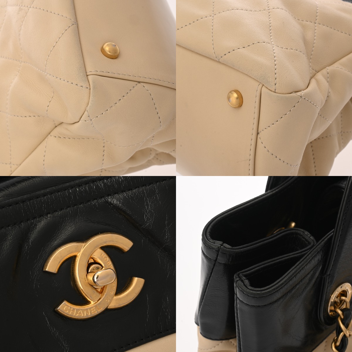 シャネル インザミックス 2WAYバッグ ベージュ A67031 カーフ