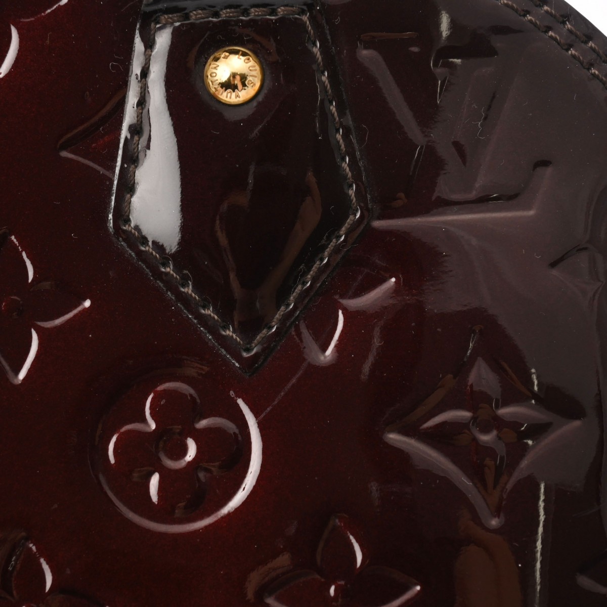 ルイ ヴィトン アルマ BB アマラント M91678 モノグラムヴェルニ