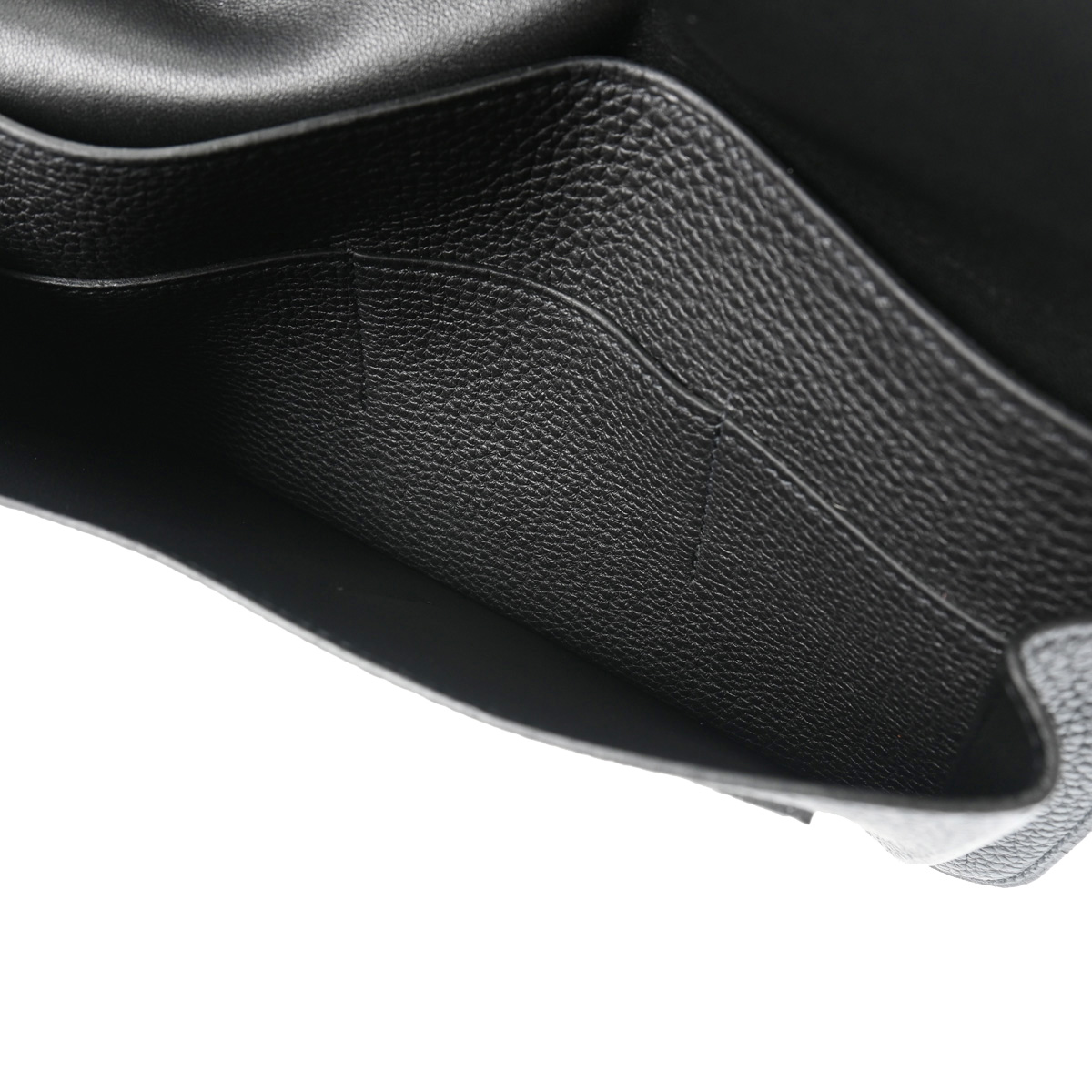 エルメス ドゴン GM ブラック トゴ ユニセックス 財布 【未使用