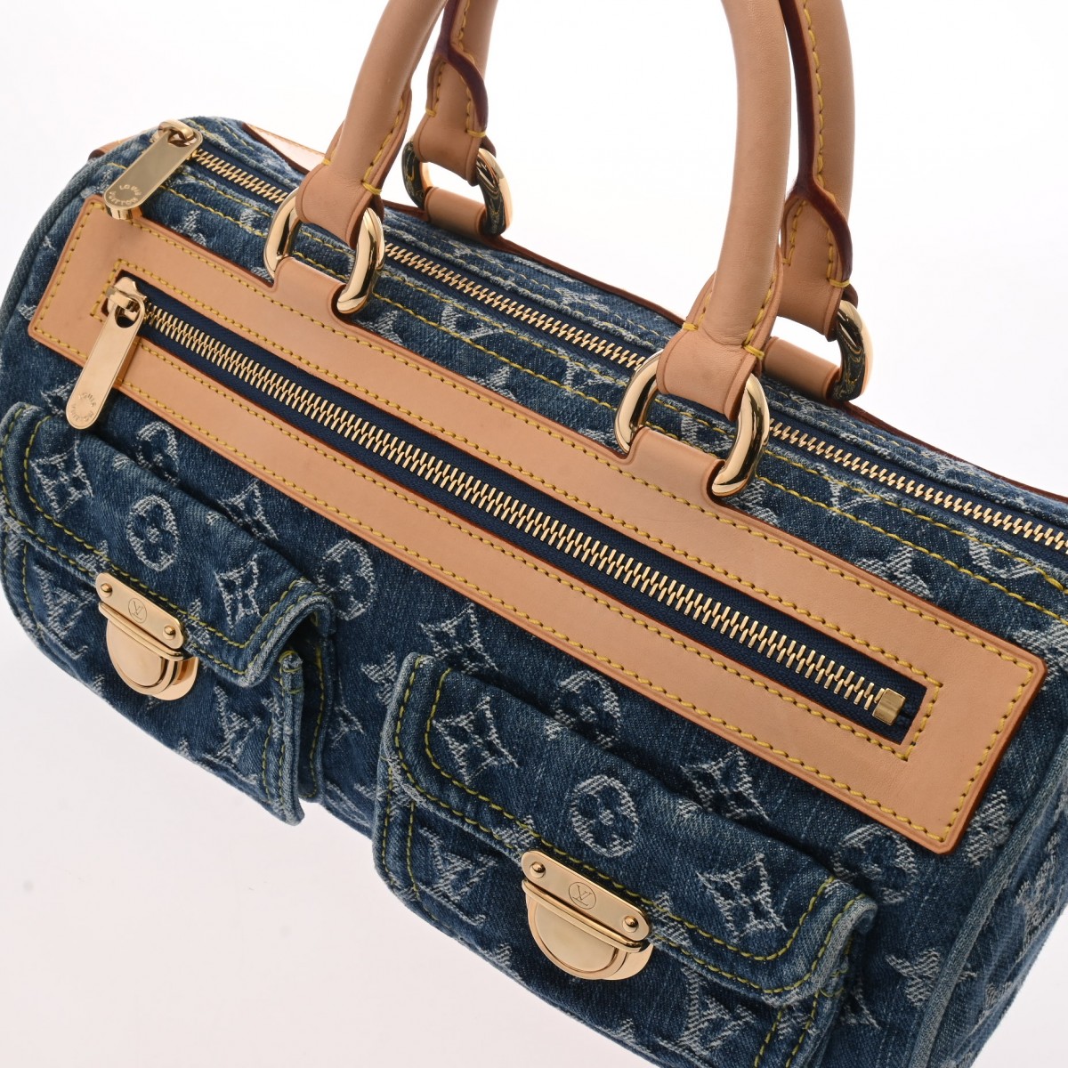 ルイ ヴィトン モノグラムデニム ネオ・スピーディ ブルー M95019