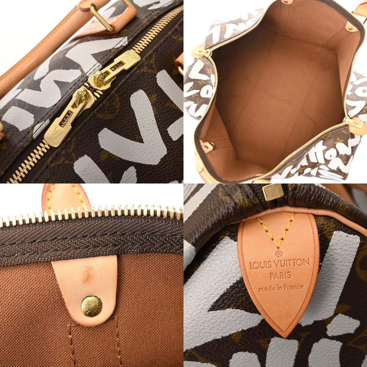ルイ ヴィトン モノグラムグラフィティ キーポル 50 ブラウン M92197
