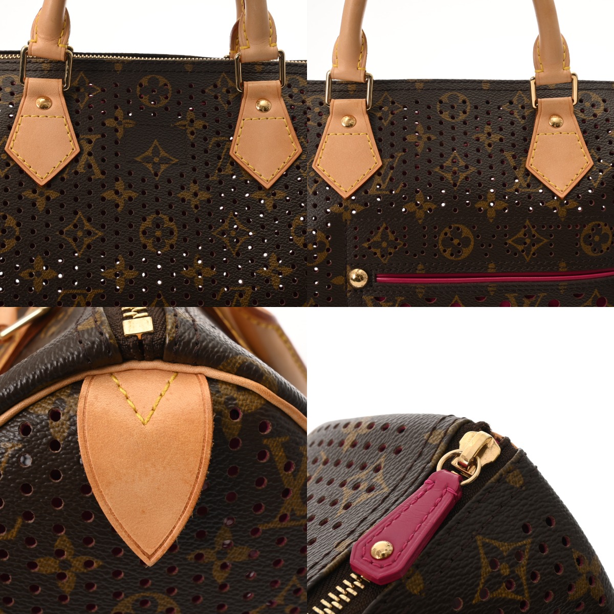 ルイ ヴィトン モノグラムペルフォ スピーディ 30 フューシャ M95180