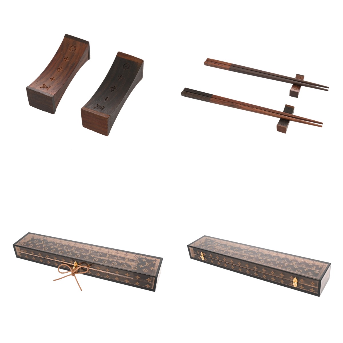 ルイ ヴィトン モノグラム バゲット チョップスティックセット 25周年