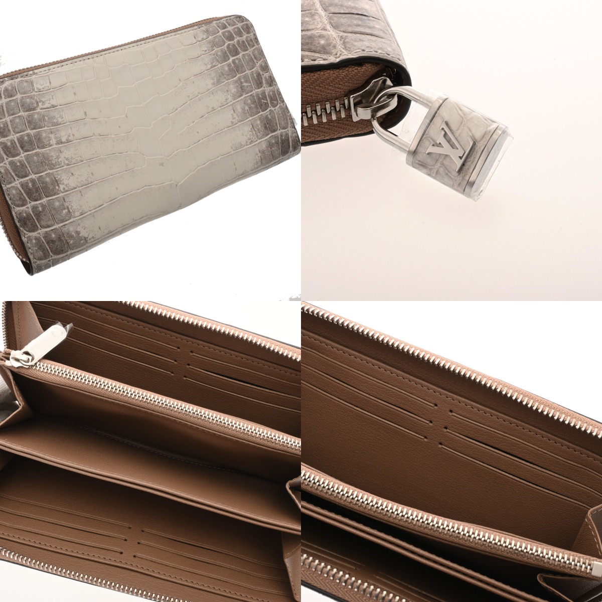 ルイ ヴィトン ジッピーウォレット サハラ N99305 クロコダイル ユニ