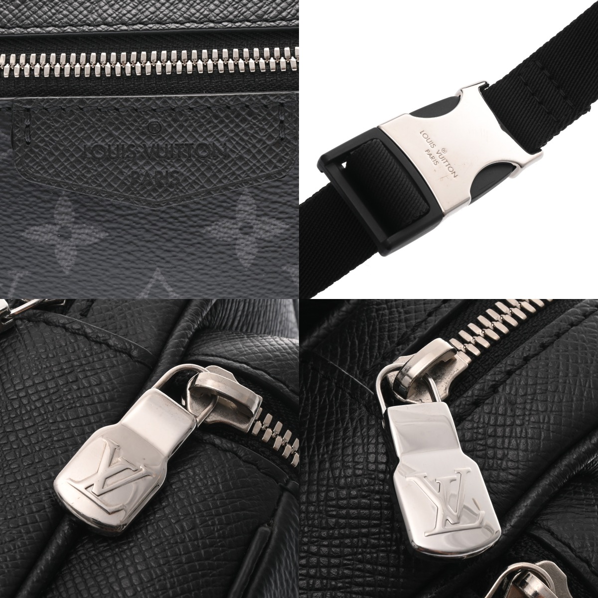 ルイ ヴィトン タイガラマ バムバッグ アウトドア ノワール M30245