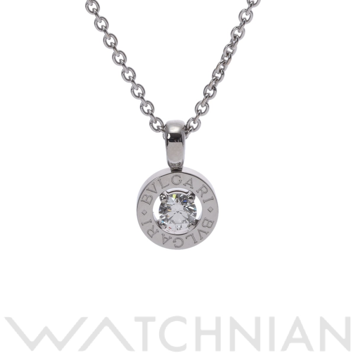ブルガリ ブルガリブルガリ ネックレス 1PD シルバー K18ホワイト