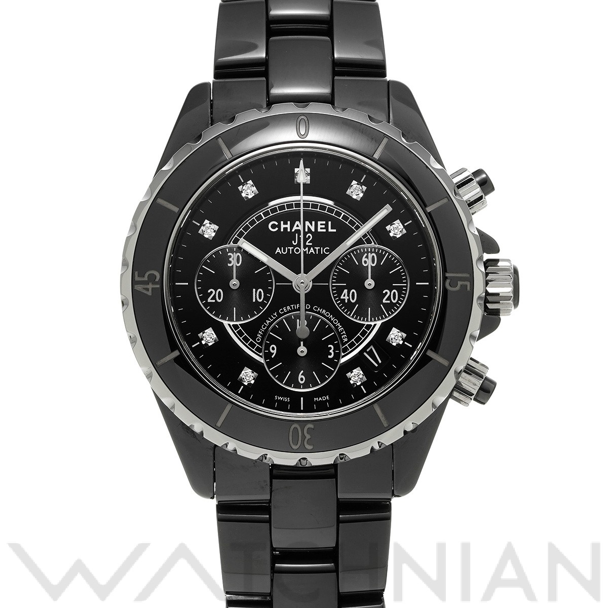 シャネル / CHANEL J12 クロノグラフ 41MM H2419 ブラック