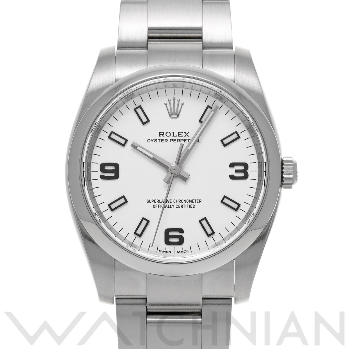 ロレックス オイスターパーペチュアル 34 114200 ホワイト メンズ 時計