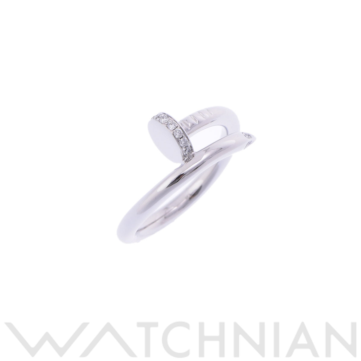 カルティエ ジュストアンクルリング #56 シルバー K18ホワイトゴールド