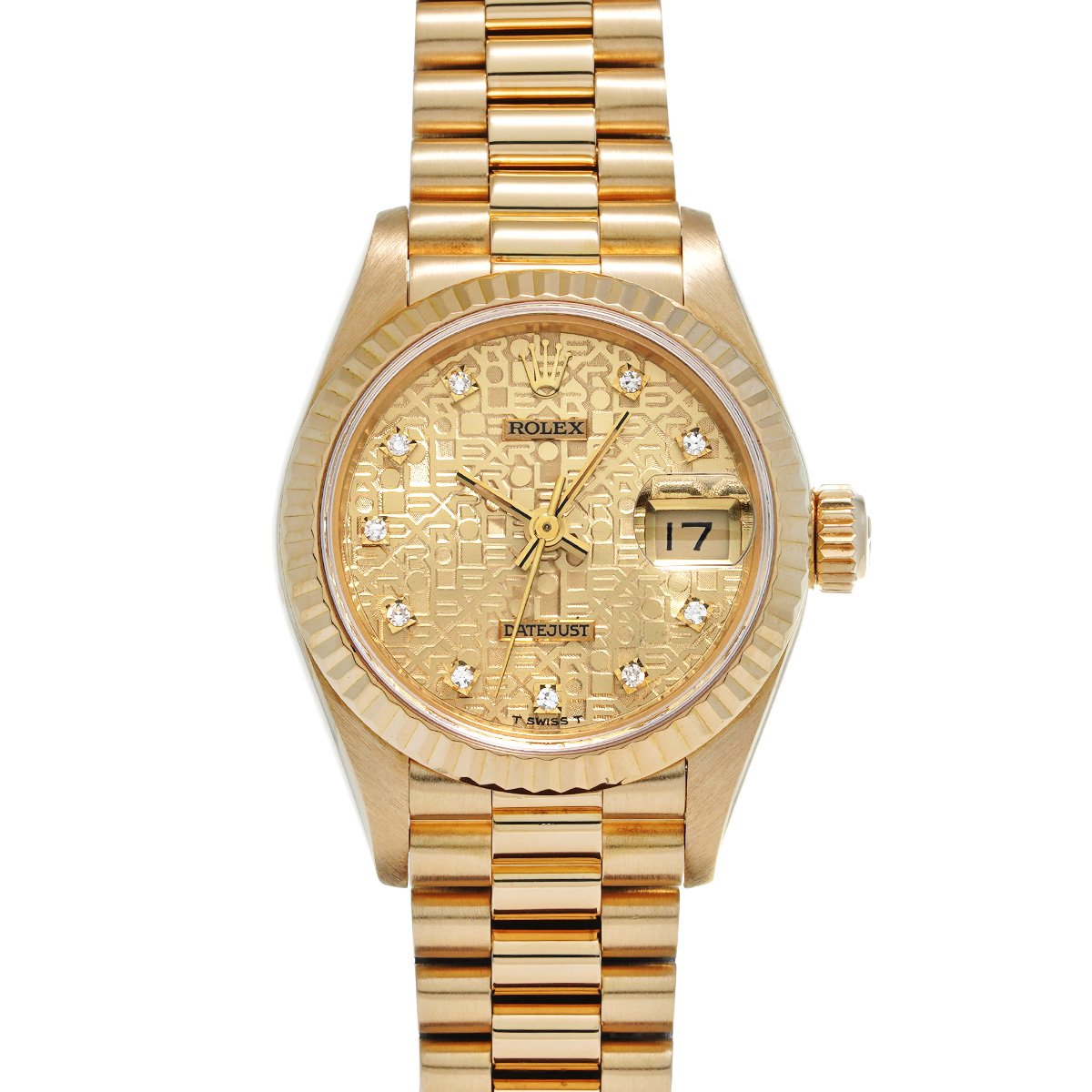 ロレックス デイトジャスト 69178G シャンパンコンピュータ