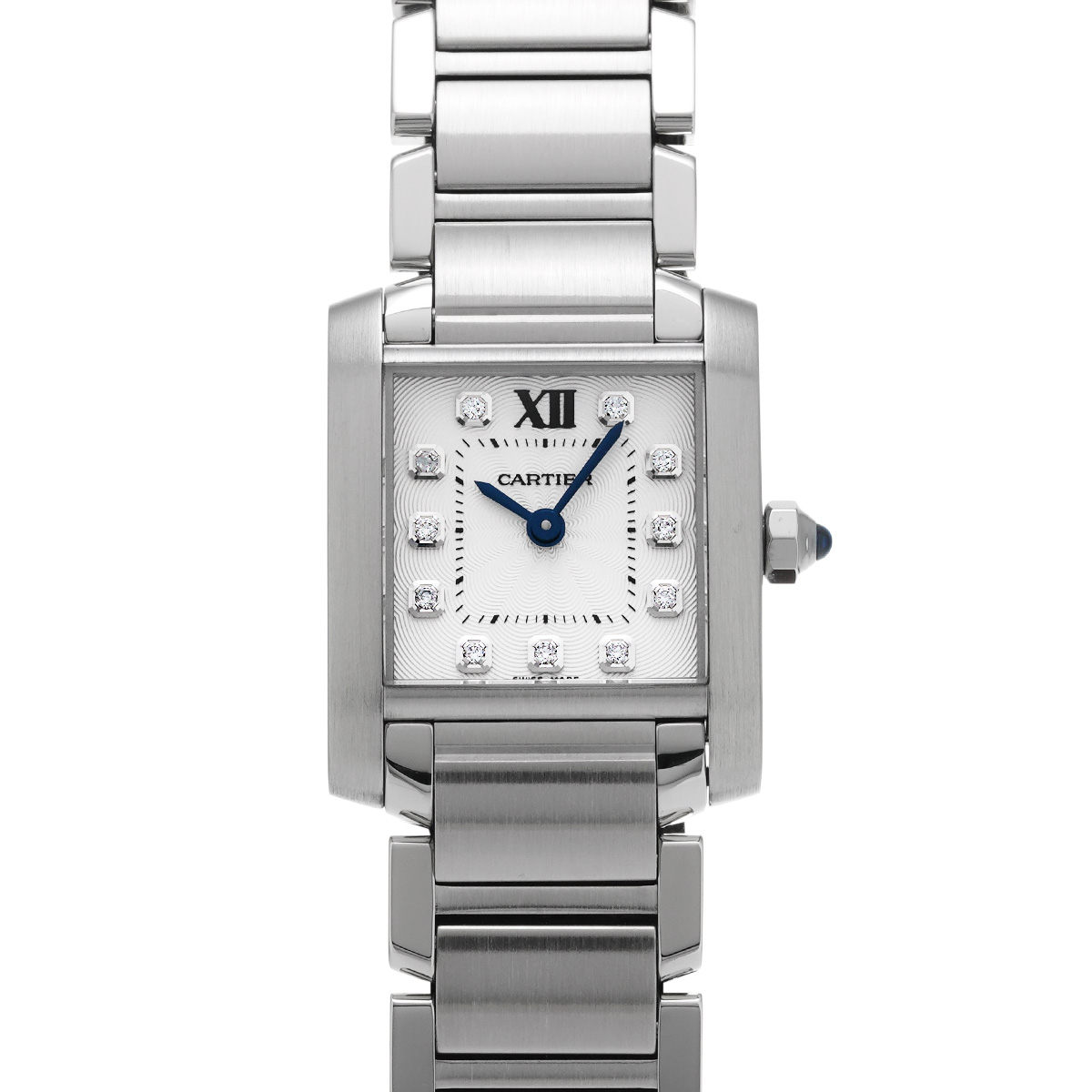 カルティエ タンク フランセーズ SM WE110006 シルバー/ダイヤモンド