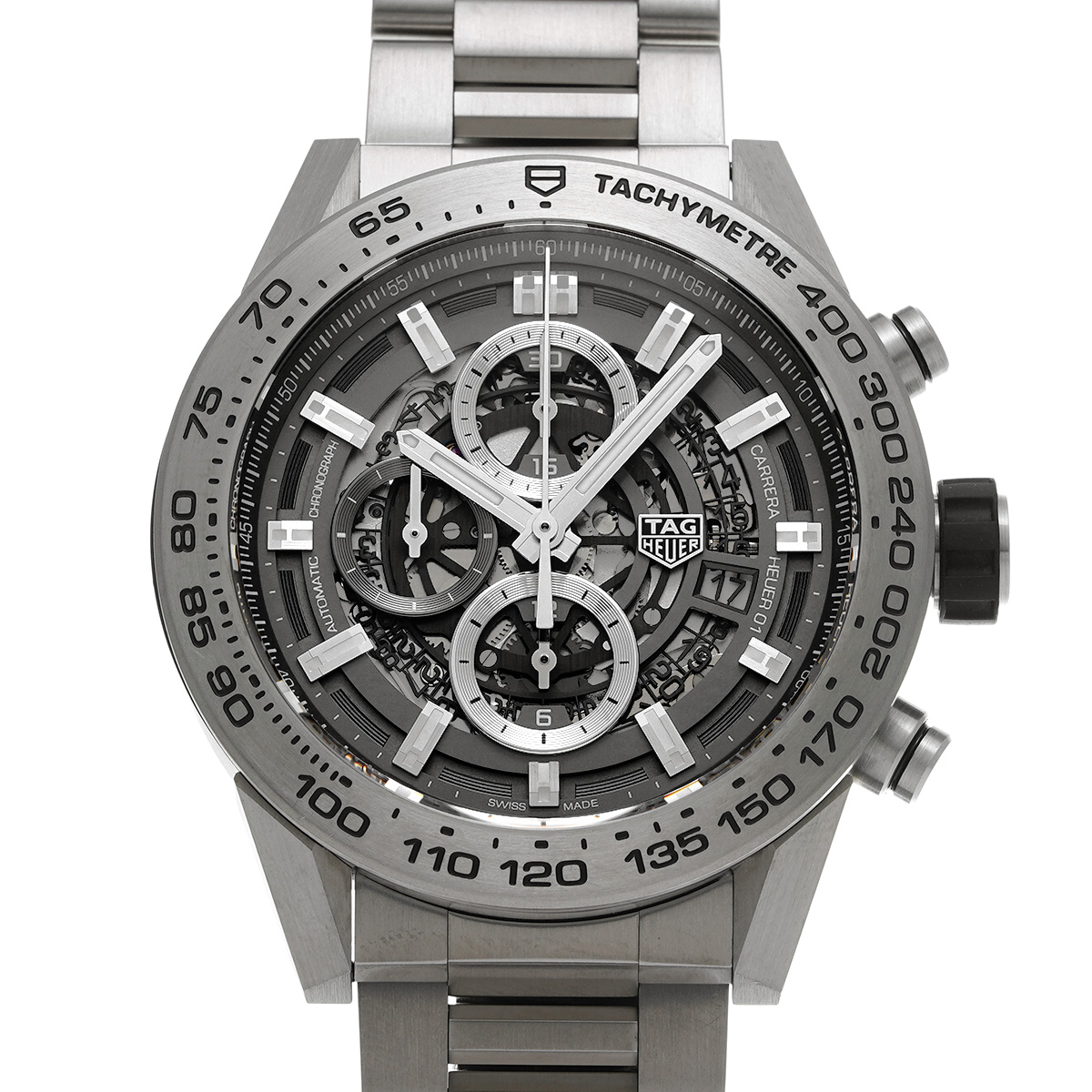 タグ ホイヤー カレラ キャリバーホイヤー01 クロノグラフ グレー