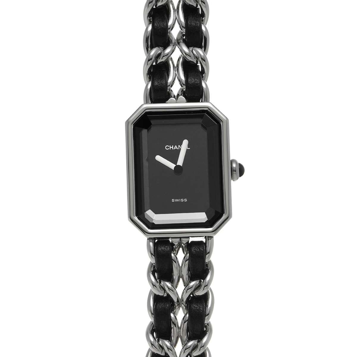 シャネル プルミエール L H0451 ブラック レディース 時計 【中古